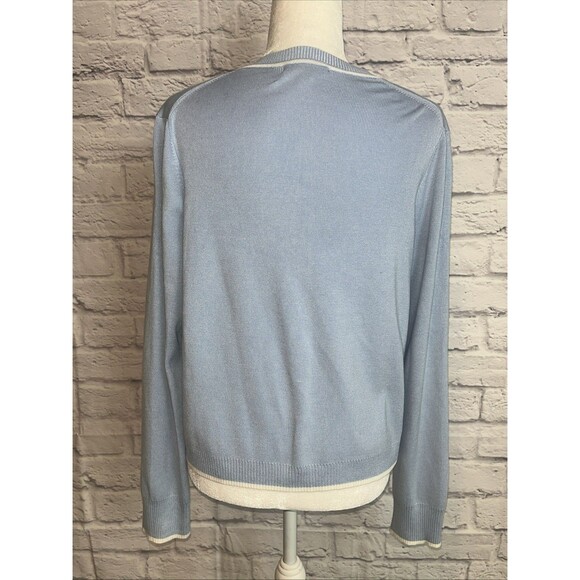 Adrianna Papell Women’s Preppy Feminine Bow Front Cardigan Size Medium - Picture 4 of 7